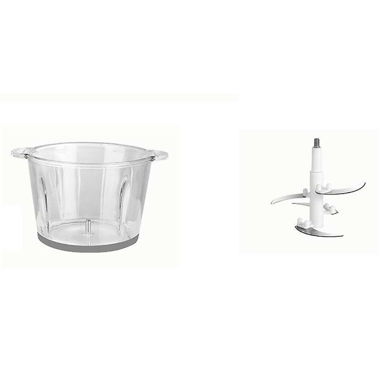 Electric Food Processor Chopper Two Speeds 1.8L Glass Bowl Blender Meat Grinder for Babyfood Onion G