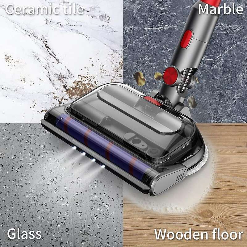 Electric for V7 V10 V11 V15 Vacuum Cleaner, Mop Attachment with LED Headlights Water Reservoir