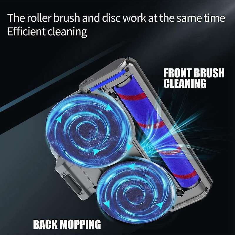 Electric for V7 V10 V11 V15 Vacuum Cleaner, Mop Attachment with LED Headlights Water Reservoir