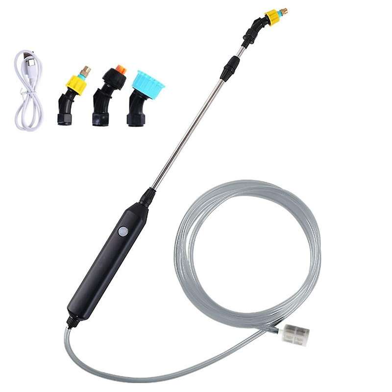 Electric Garden Watering with 2 Meters Hose USB Adjustable Lawn Sprayer Nozzle Sprinkler Weeds Plan