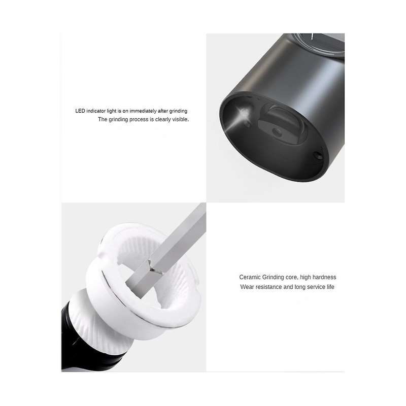 Electric Grinder Gravity Sensing Mini Salt Pepper Grinder Electric Salt and Pepper Grinder 2 Usb Re