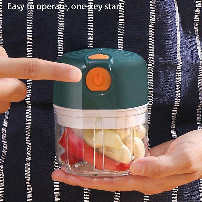 Electric Garlic Machine Chopper,Mini Food Meat Wireless Processor Onion Blenders Grinder Slicer 250