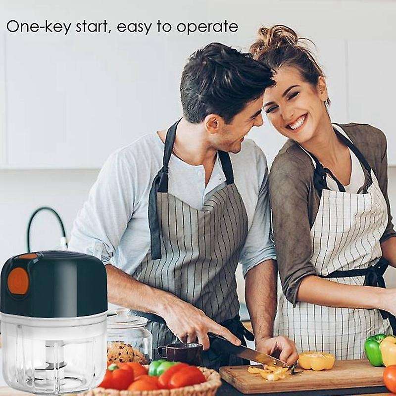 Electric Garlic Machine Chopper,Mini Food Meat Wireless Processor Onion Blenders Grinder Slicer 250