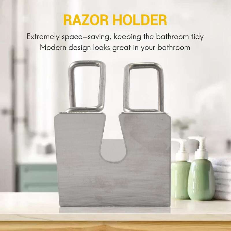 Electric Holder Wall-Mounted Self-Adhesive Stainless Steel Holder Wall-Mounted Bathroom Holder