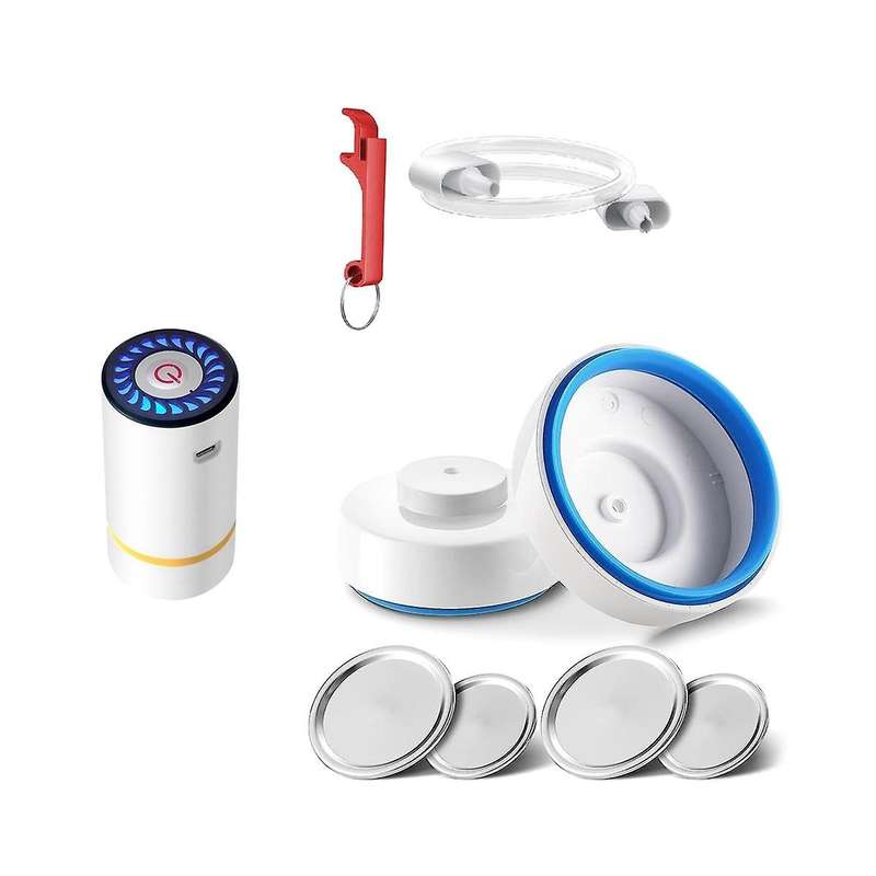 Electric Jar Vacuum - Food Vacuum Saver Can Jar Seal Pump for Jars Wide and Regular Mouth Jars