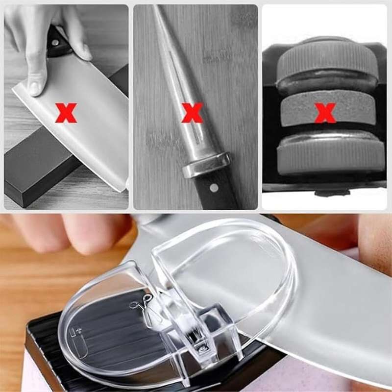 Electric Knife Sharpener Multifunctional Portable Electric Knife Sharpener USB Adjustable Electric K