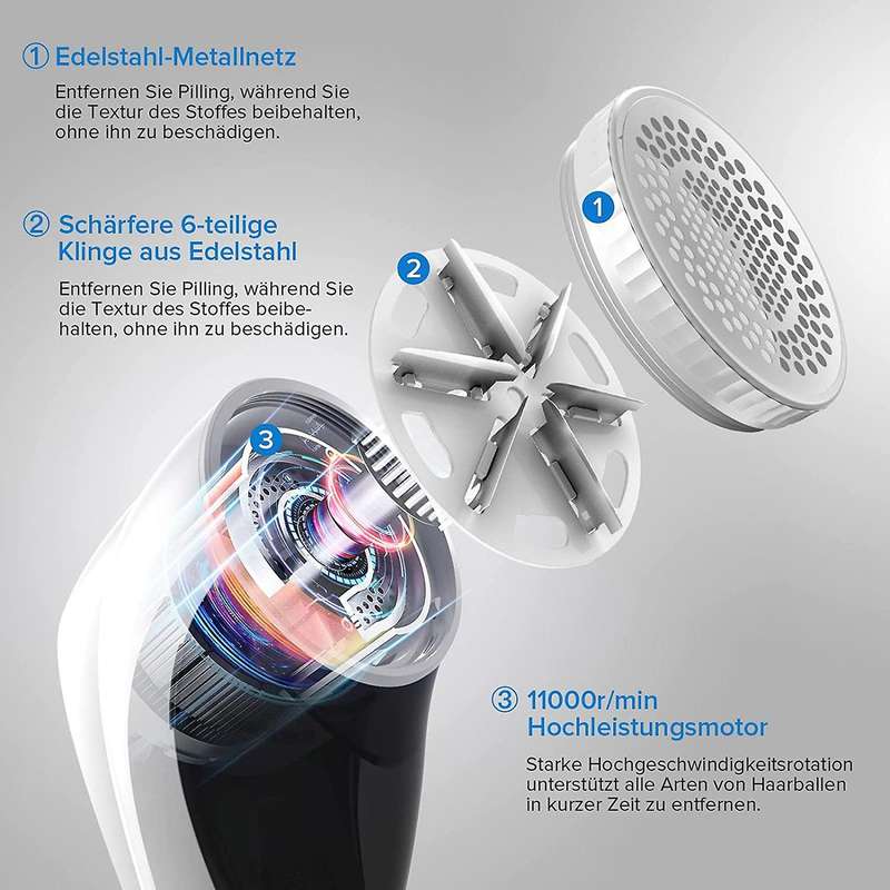 Electric Lint , USB Rechargeable Lint Remover for Different Fabrics Lint Remover Lint Cutter Perfec