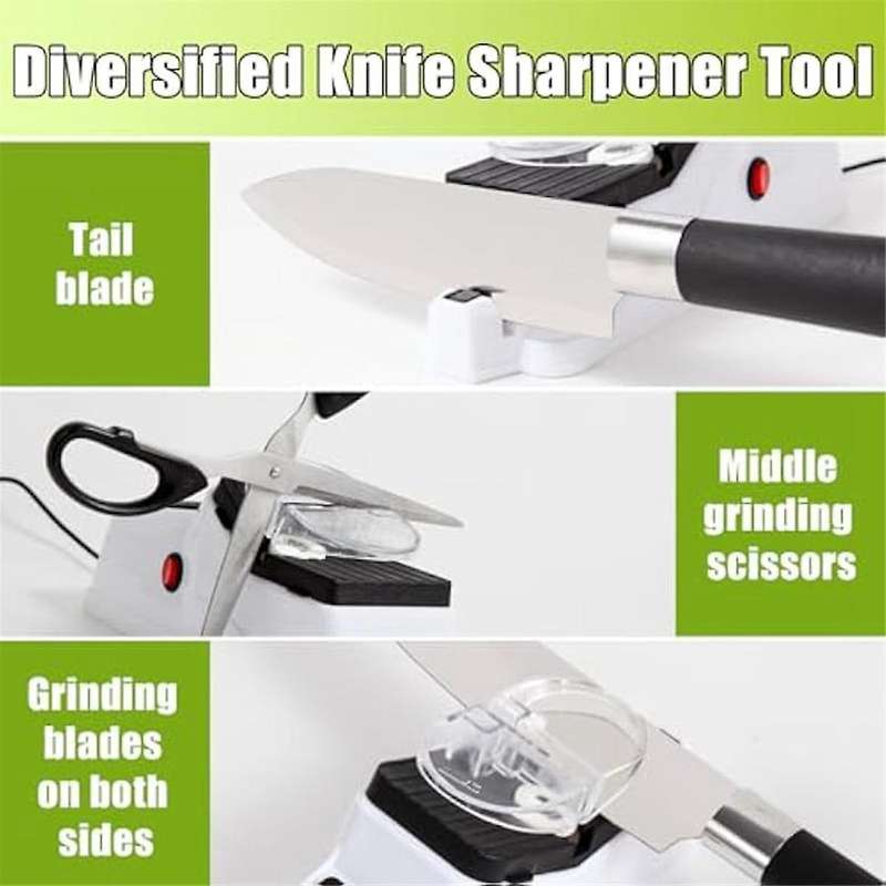 Electric Knife Sharpener,knife Sharpener Tool,usb Sided Knife Sharpener for Quick Sharpening&polishi