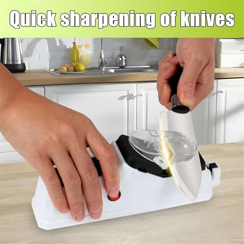 Electric Knife Sharpener,knife Sharpener Tool,usb Sided Knife Sharpener for Quick Sharpening&polishi