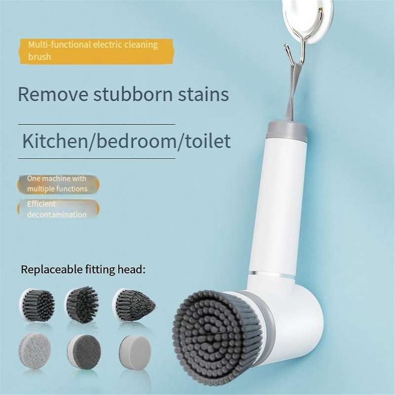 Electric Mini Cleaning Brush, Battery Tool Brush, Wall Tile Floor Kitchen Multi-Functional Cleaning