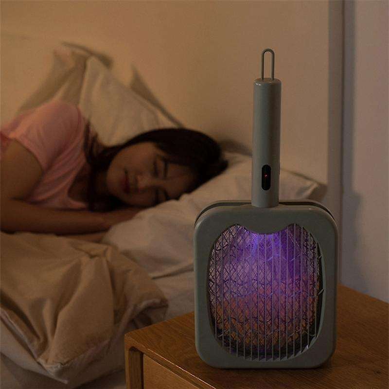 Electric Mosquito Swatter 2-In-1 Electric Bug Zapper Racket High Voltage Handheld Mosquito Swatter P