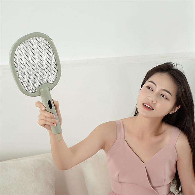 Electric Mosquito Swatter 2-In-1 Electric Bug Zapper Racket High Voltage Handheld Mosquito Swatter P