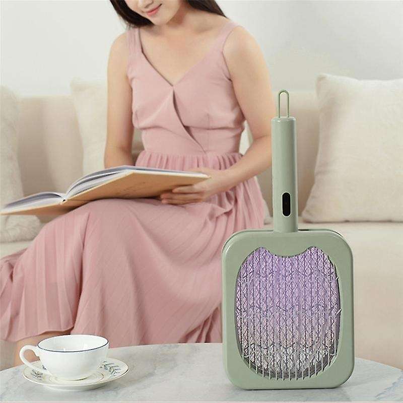 Electric Mosquito Swatter 2-In-1 Electric Bug Zapper Racket High Voltage Handheld Mosquito Swatter P