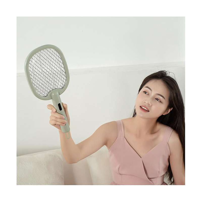 Electric Mosquito Swatter 2-in-1 Electric Zapper Racket High Voltage Handheld Mosquito Swatter Porta
