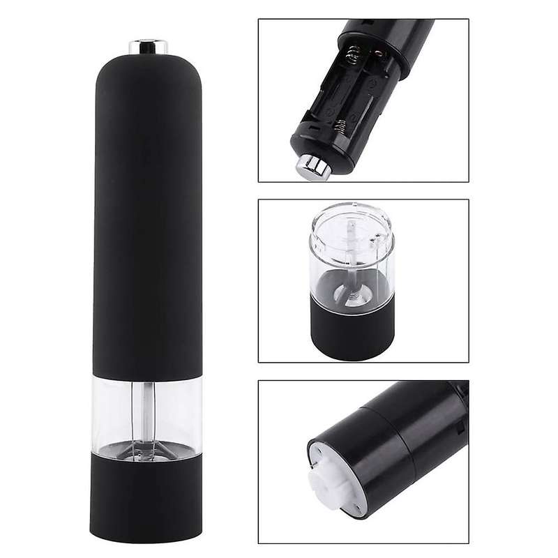 Electric Pepper Salt Spice Grinder Kitchen Tool Multi-Use Black Pepper Grinder Gadget Black