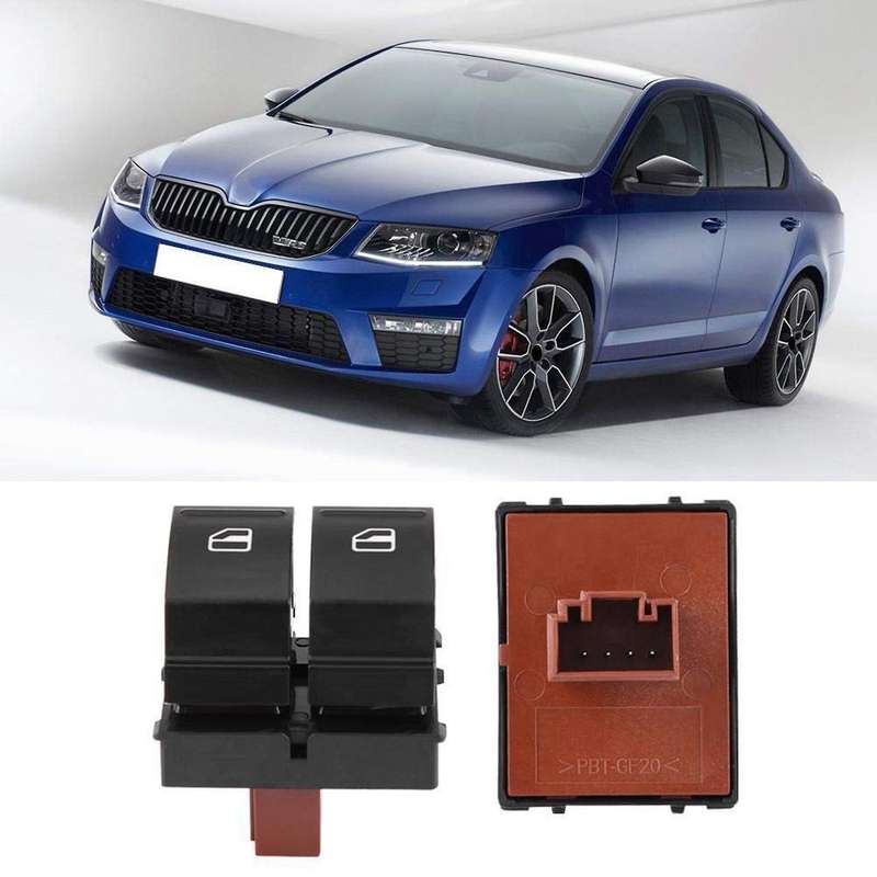 Electric Power Window Switch Button 1Z0959858 Fit Compatible Fabia 2 Octavia 1Z Roomster