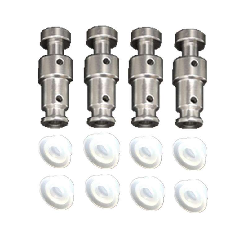Electric Pressure Cooker Float Valve DUO60 Silver Double Hole Aluminum 3.2X0.9X0.8 Check Valve 4 Flo