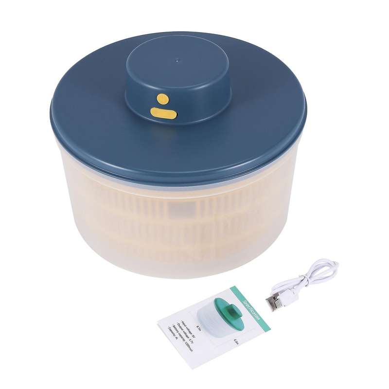 Electric Salad Spinner - Lettuce Vegetable Dryer, Usb Rechargeable, Quick Drying Lettuce Fruit Spinn