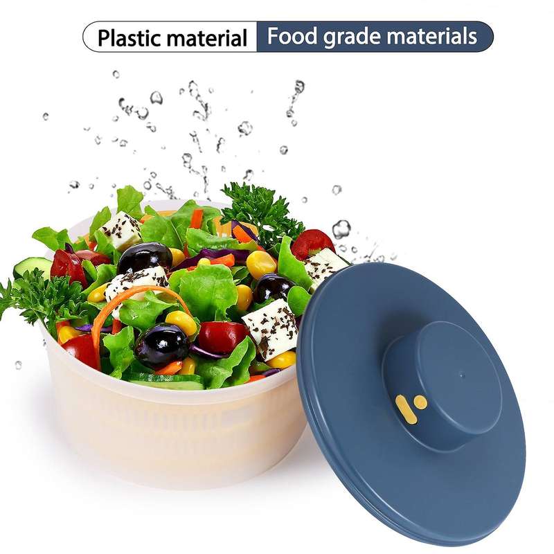 Electric Salad Spinner - Lettuce Vegetable Dryer, Usb Rechargeable, Quick Drying Lettuce Fruit Spinn