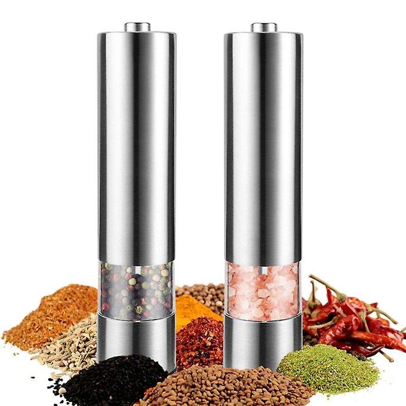 Electric Salt and Pepper Grinder Mill Stainless Steel Pepper Spices Mill Cutter Kitchen Seasoning T