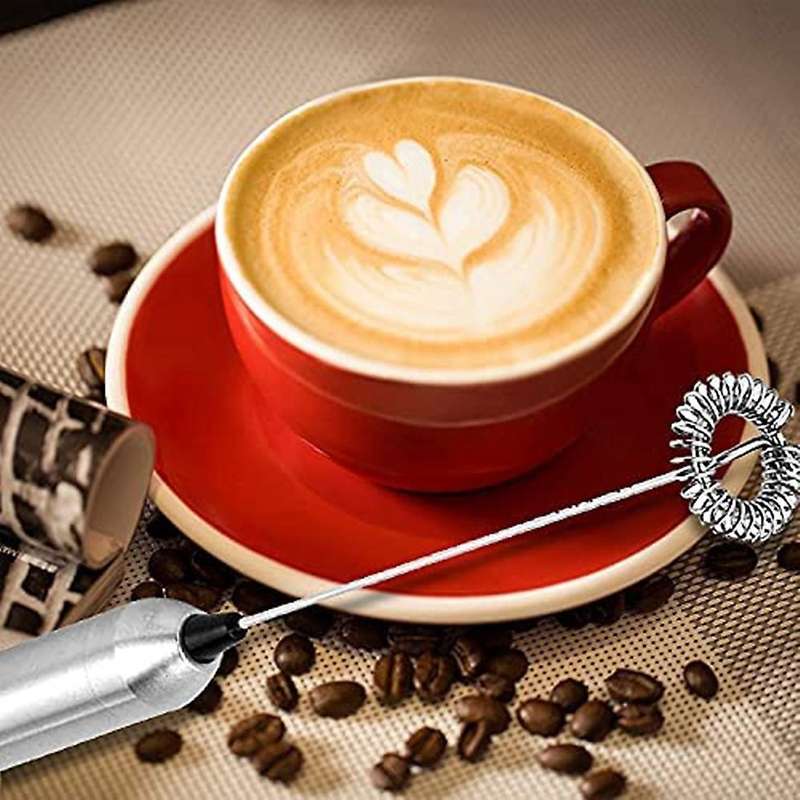 Electric Rod Stainless Steel Handheld Frother Battery Operation