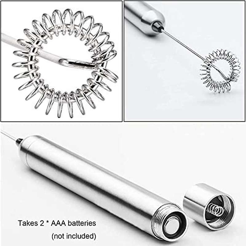 Electric Rod Stainless Steel Handheld Frother Battery Operation