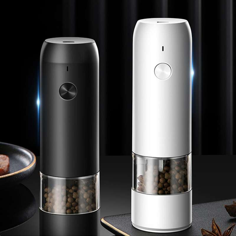 Electric Salt Pepper Grinder Set USB Charge Spice Mill Grinder Adjustable Coarseness Pepper Mill Gri