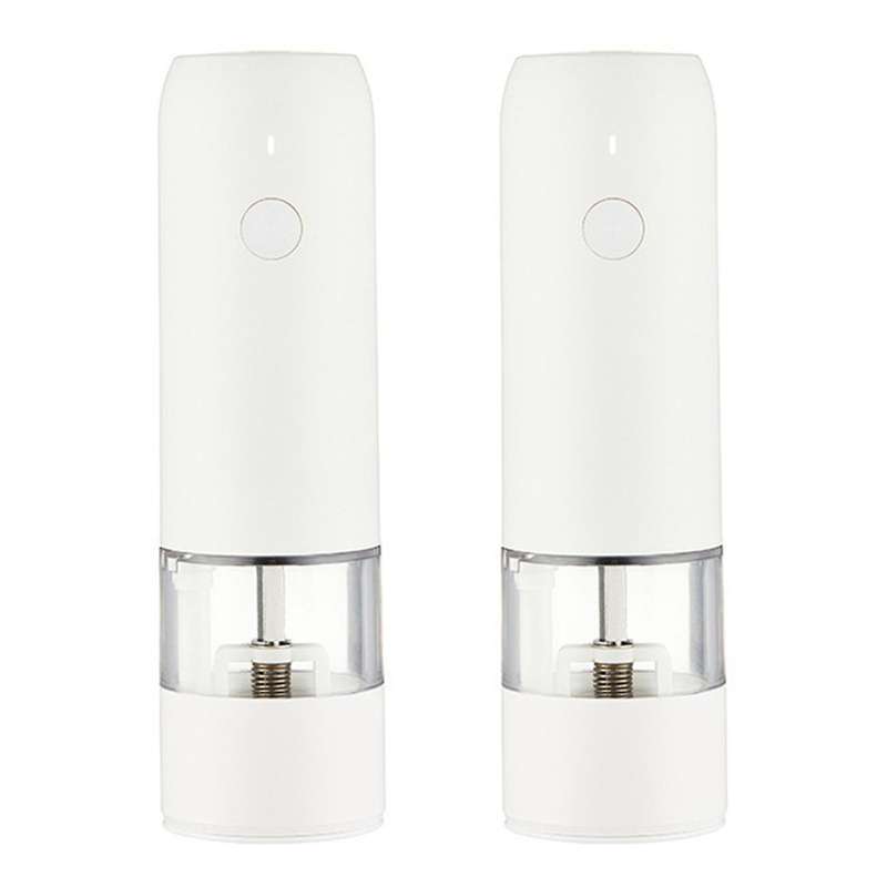 Electric Salt Pepper Grinder Set USB Charge Spice Mill Grinder Adjustable Coarseness Pepper Mill Gri