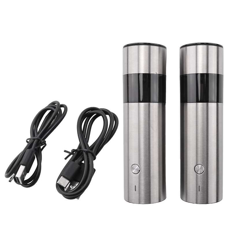 Electric Salt and Pepper Grinder, Pepper Mill, Automatic Salt and Pepper Grinder Set with Adjustable