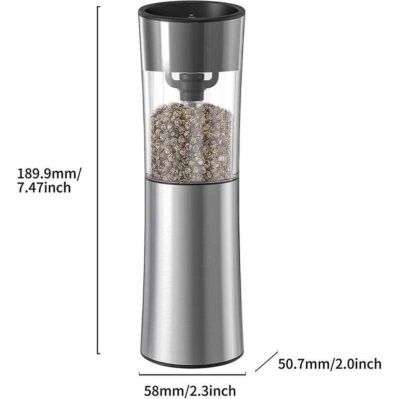 Electric Salt and Pepper Grinder Set with Usb Rechargeable ,electric Pepper Mill Set Automatic Induc