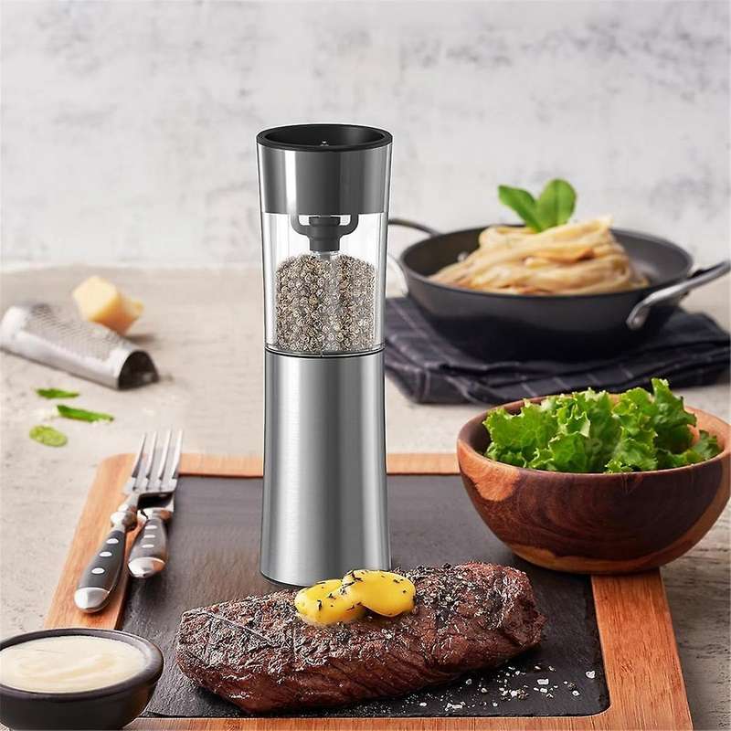 Electric Salt and Pepper Grinder Set with Usb Rechargeable ,electric Pepper Mill Set Automatic Induc