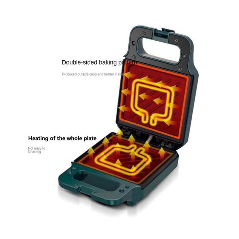 Electric Sandwich Maker Breakfast Machine Toaster Tools Food Multi-function Heating Press Eu Plug