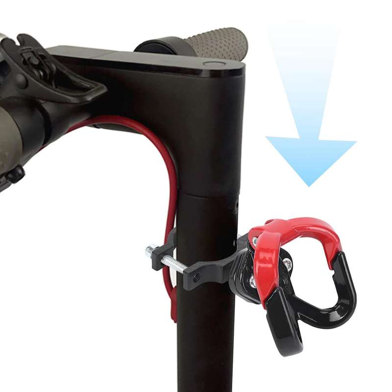 Electric Scooter Aluminum Bags Double for Max G30 Scooter Hanger Gadget Claw Red