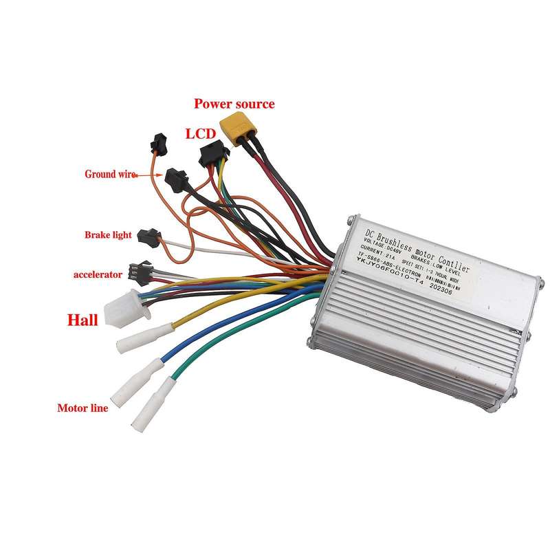Electric Scooter Brushless Motor Controller 48v 21a+s866 Lcd Display Dashboard Kit E-scooter Accesso
