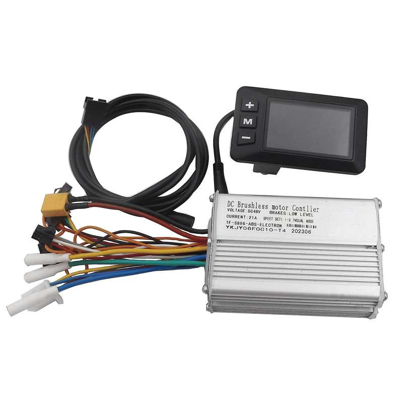 Electric Scooter Brushless Motor Controller 48v 21a+s866 Lcd Display Dashboard Kit E-scooter Accesso