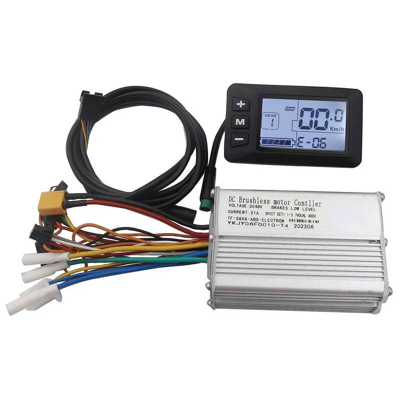 Electric Scooter Brushless Motor Controller 48v 21a+s866 Lcd Display Dashboard Kit E-scooter Accesso