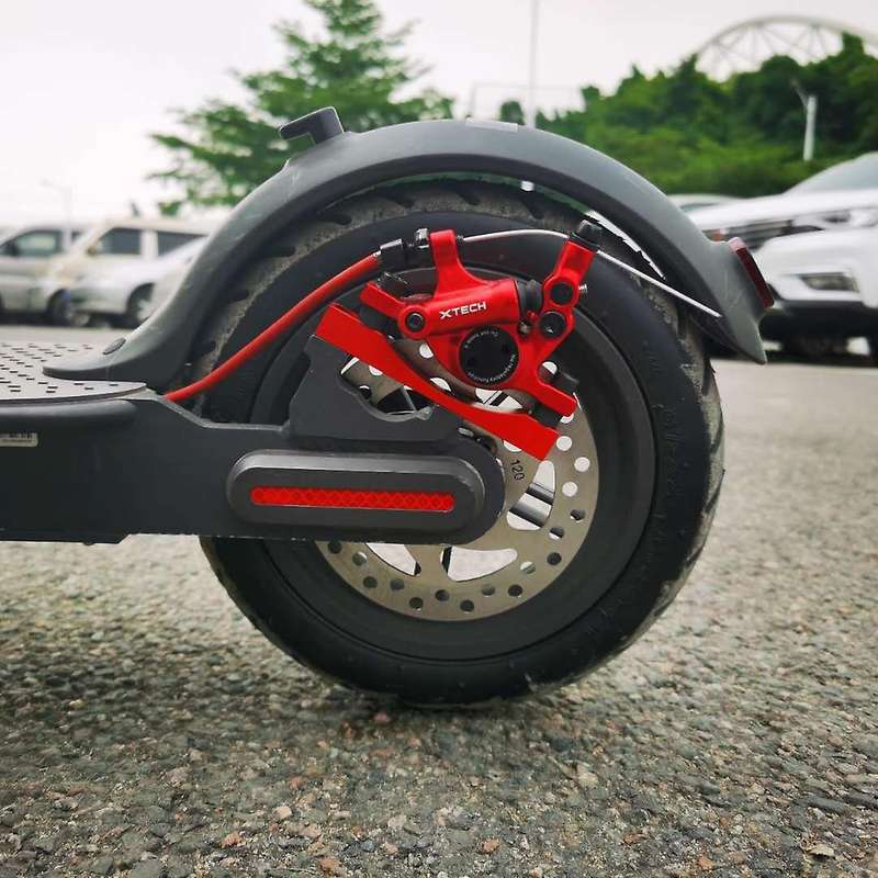 Electric Scooter Hydraulic Brake Adapter Kit Aluminum Piston Parts for M365 Pro Red