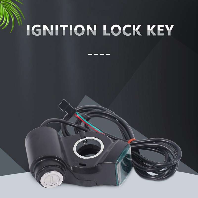 Electric Scooter Ignition Lock Key Cylinder Switch Lock Electric Scooter Replacement Accessories fo