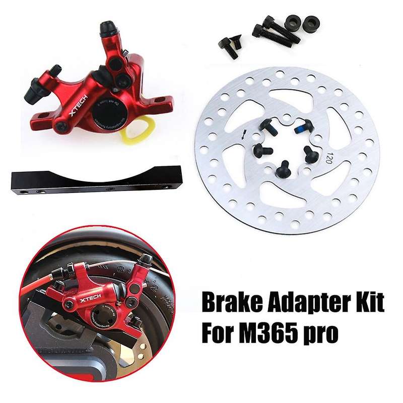 Electric Scooter Hydraulic Brake Adapter Kit Aluminum Disk Brakes Disc Piston Parts for M365 Pro Bla