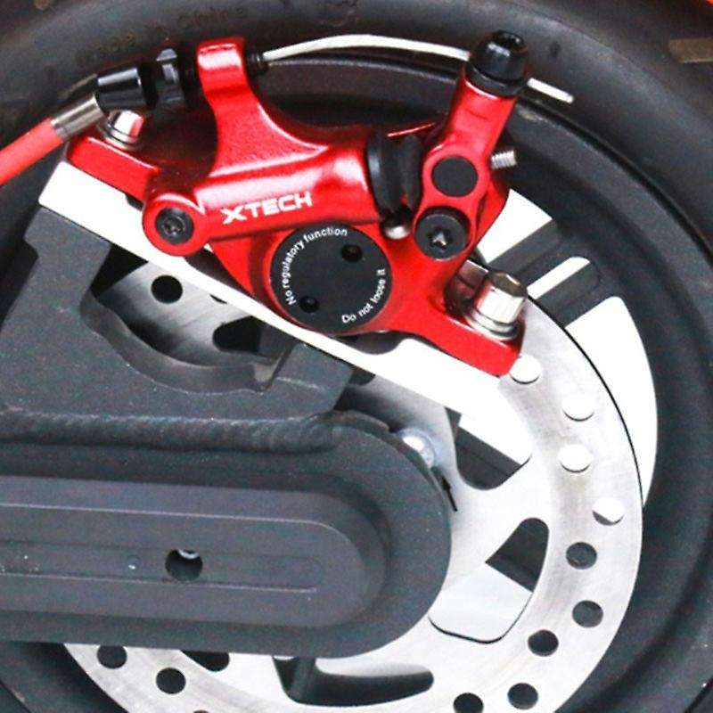 Electric Scooter Hydraulic Brake Adapter Kit Disk Brakes Disc Piston Parts for M365 Pro red + silver