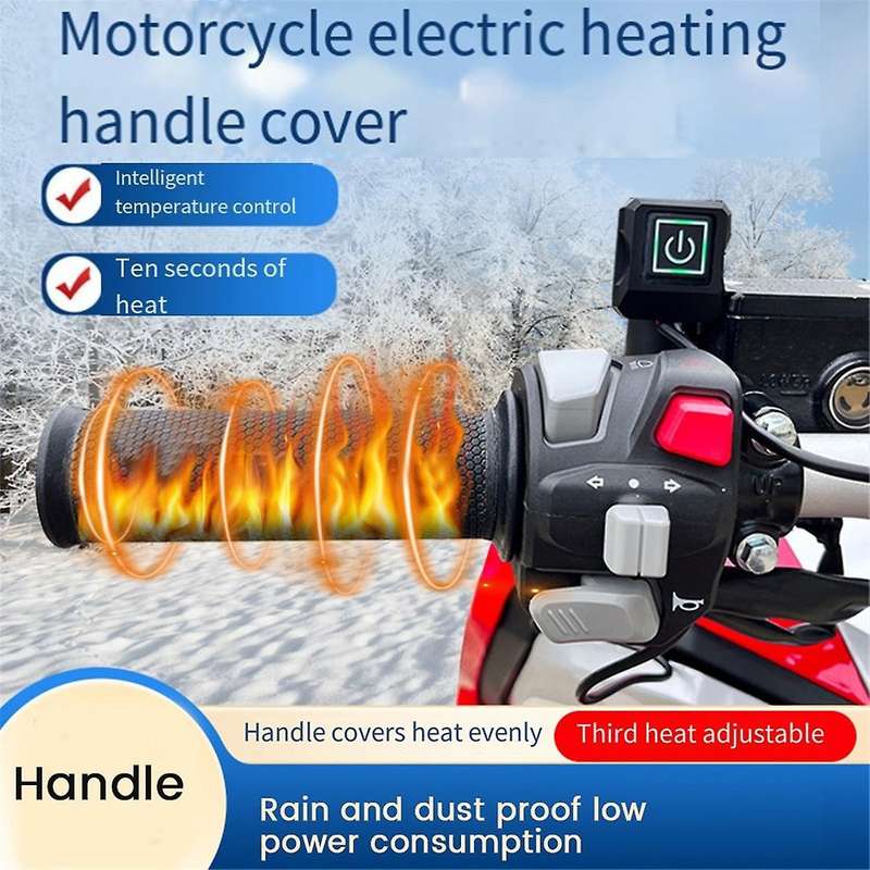 Electric Scooter Heated Hand Grips Pad 12V ATV Heated Grip E-Bike Motorcycle Heated Grip Cover Hand