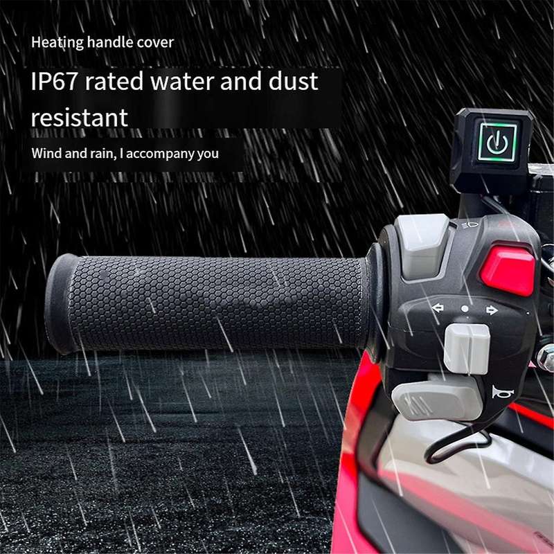 Electric Scooter Heated Hand Grips Pad 12V ATV Heated Grip E-Bike Motorcycle Heated Grip Cover Hand