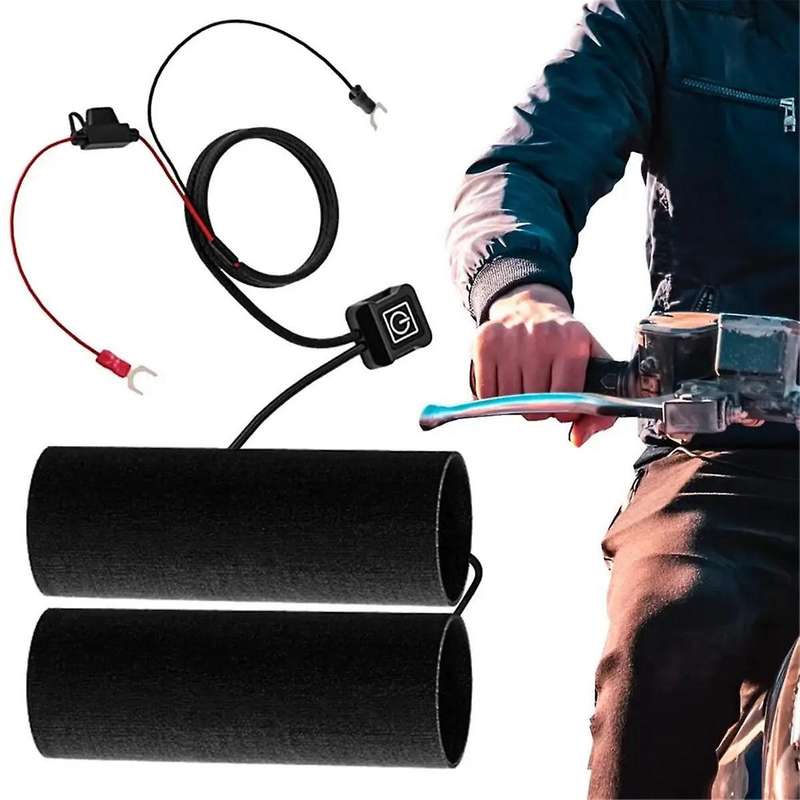 Electric Scooter Heating Handle Grip 12v 3-gear Waterproof Thermal Handlebar Heater Warmer for Moto