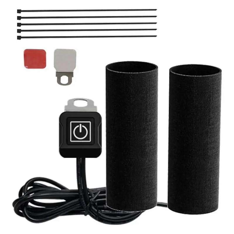Electric Scooter Heating Handle Grip 12v 3-gear Waterproof Thermal Handlebar Heater Warmer for Moto