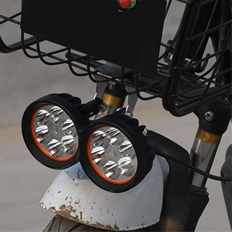 Electric Scooter Led Headlight Lamp Super Bright Scooter 6 Led Fog Spotlight Working Spot Light 12-8