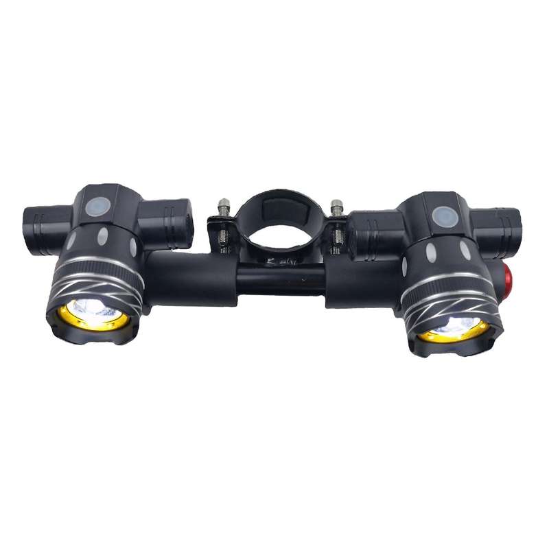 Electric Scooter LED Headlight USB Rechargeable Fog Lamp for M365 Pro T6 Spotlight, 1200MAh