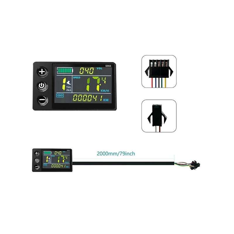 Electric Scooter Lithium Battery Modified Lcd-s866 Color Screen Instrument 26a Controller Power Boos