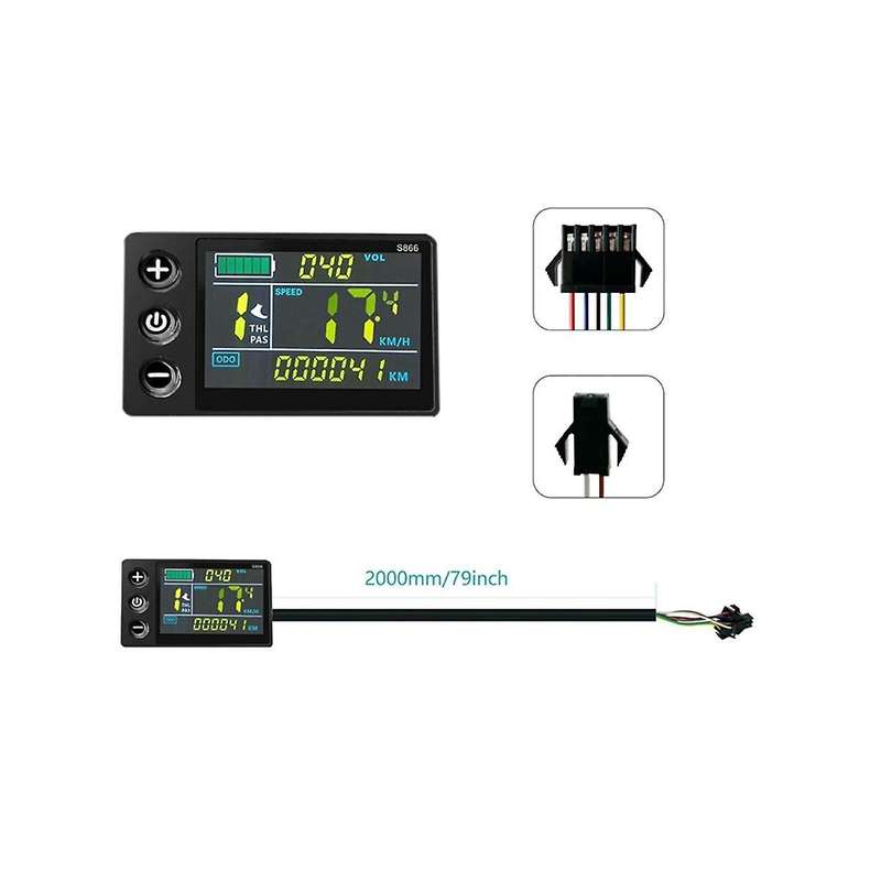 Electric Scooter Lithium Battery Modified Lcd-s866 Color Screen Instrument 17a Controller Power Boos