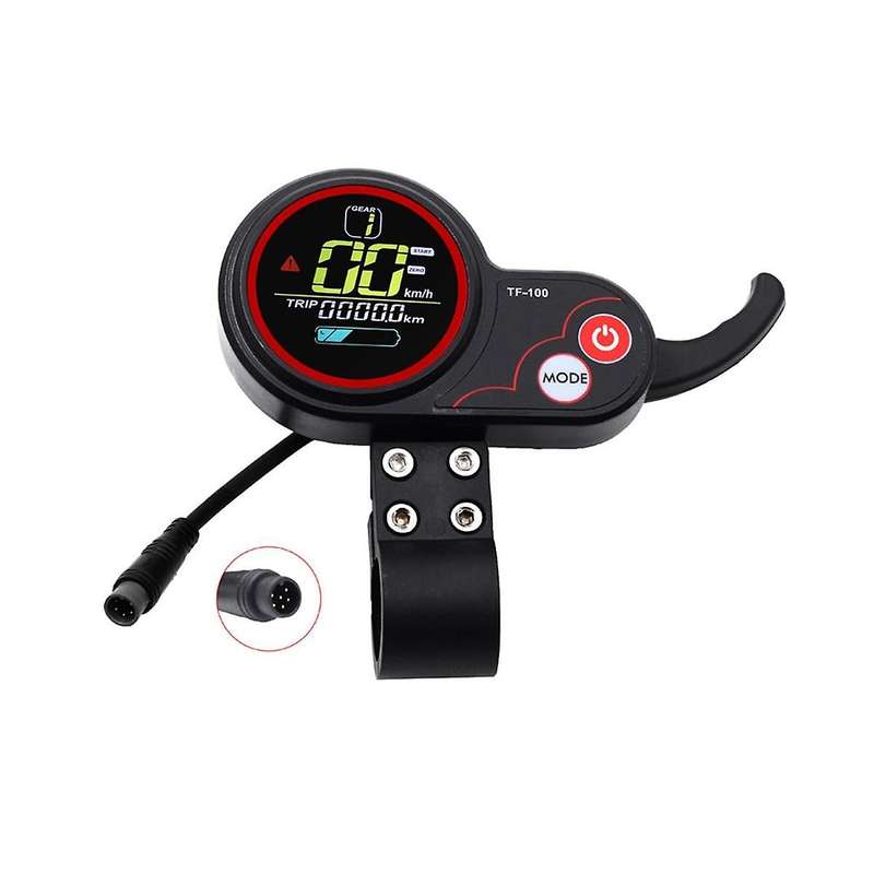 Electric Scooter Switch 48V 20A Dashboard 6-Pin Connector Electronic Intelligent Dashboard Electric