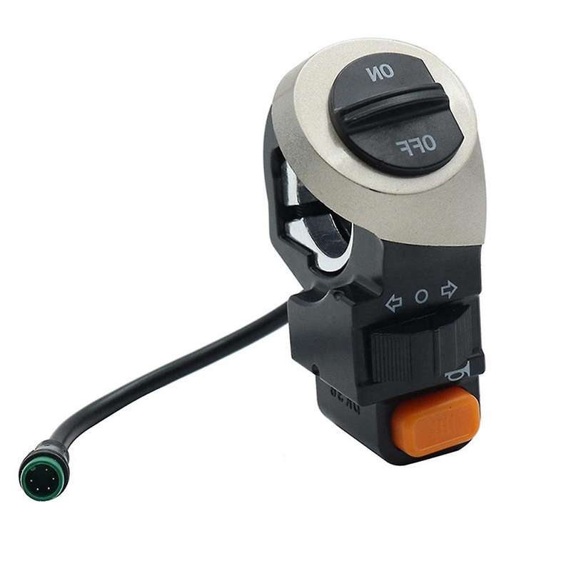 Electric Scooter Switch Two-Function Horn Turn Headlight Switch 22mm Universal Waterproof 5-Pin for